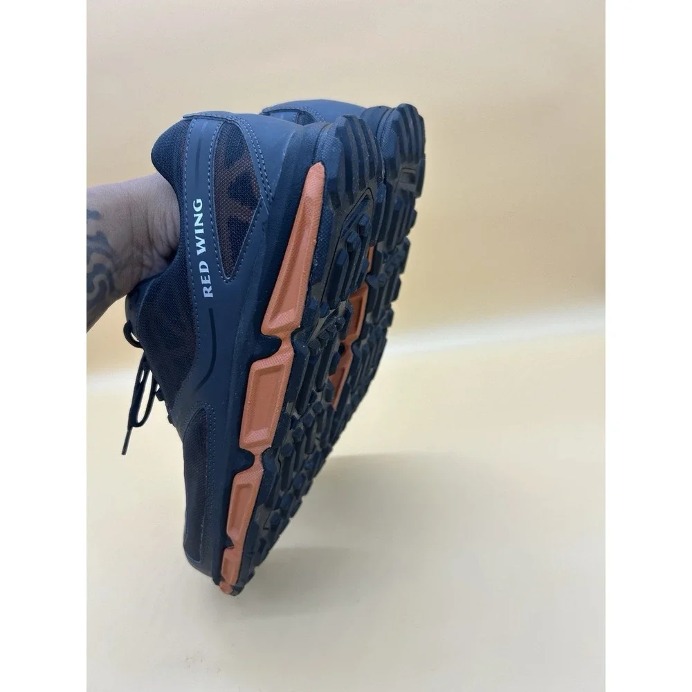 Red Wing 6338 Steel Toe Work Shoes Men's Size 12 E2 Black‎ Orange Safety Toe